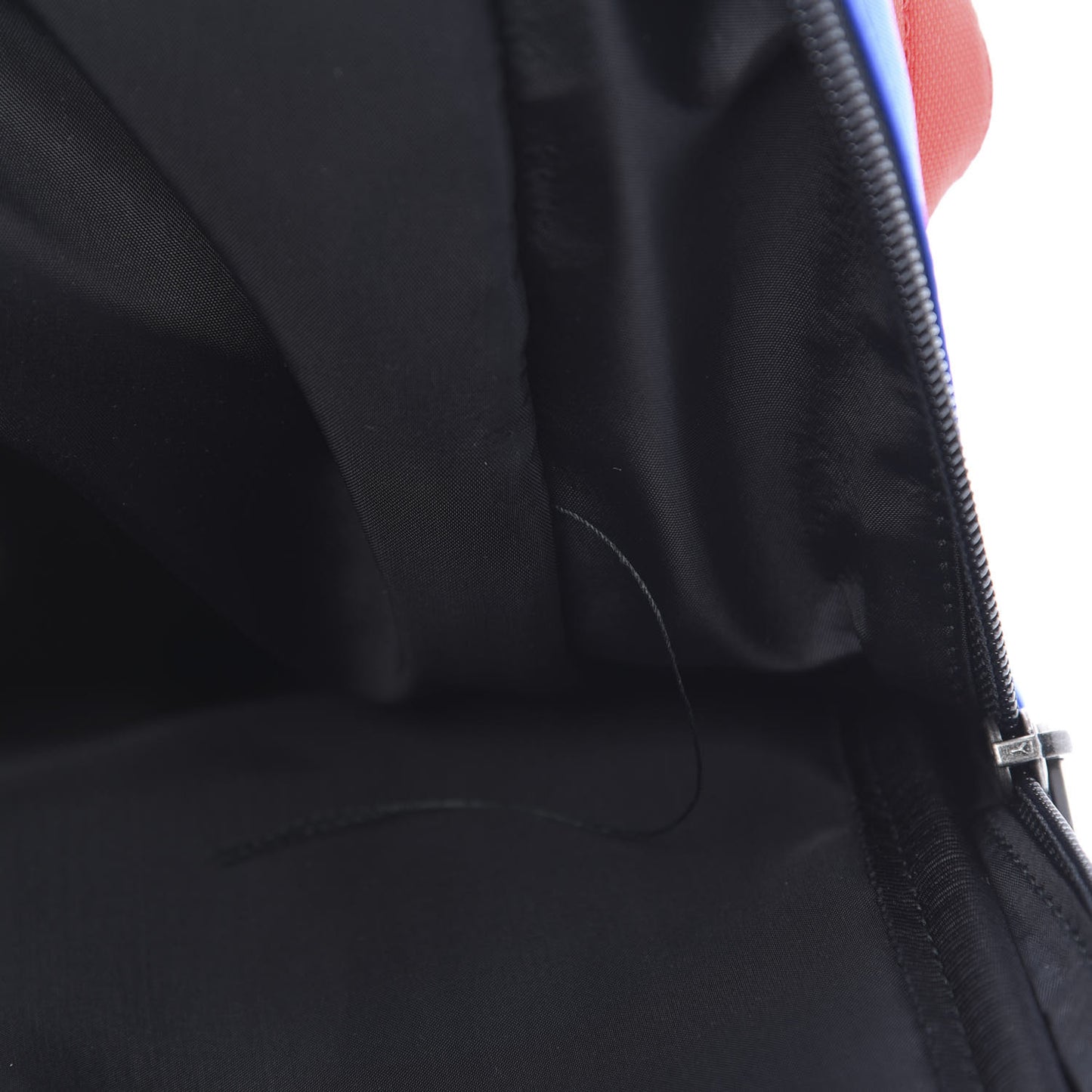 Nylon Logo Embroidered Double Pack Backpack Red Blue