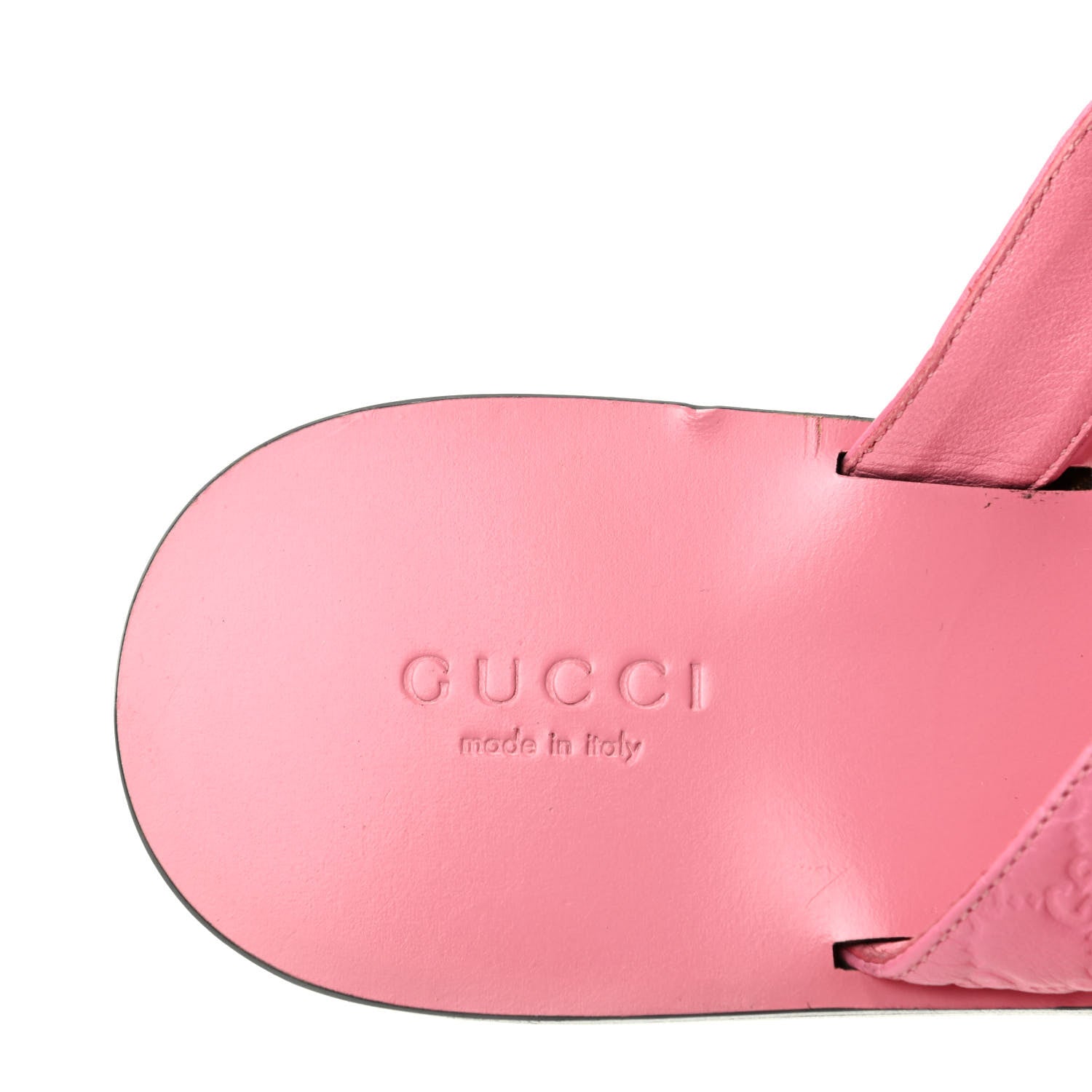 Gucci Patent Guccissima Thong Sandals 37 Pink 8 of 9