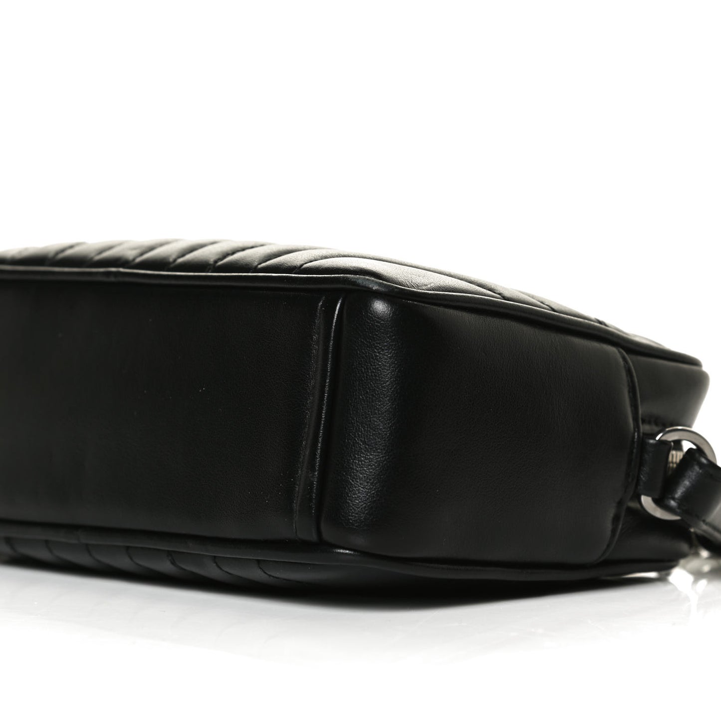 Soft Calfskin Diagramme Crossbody Bag Black