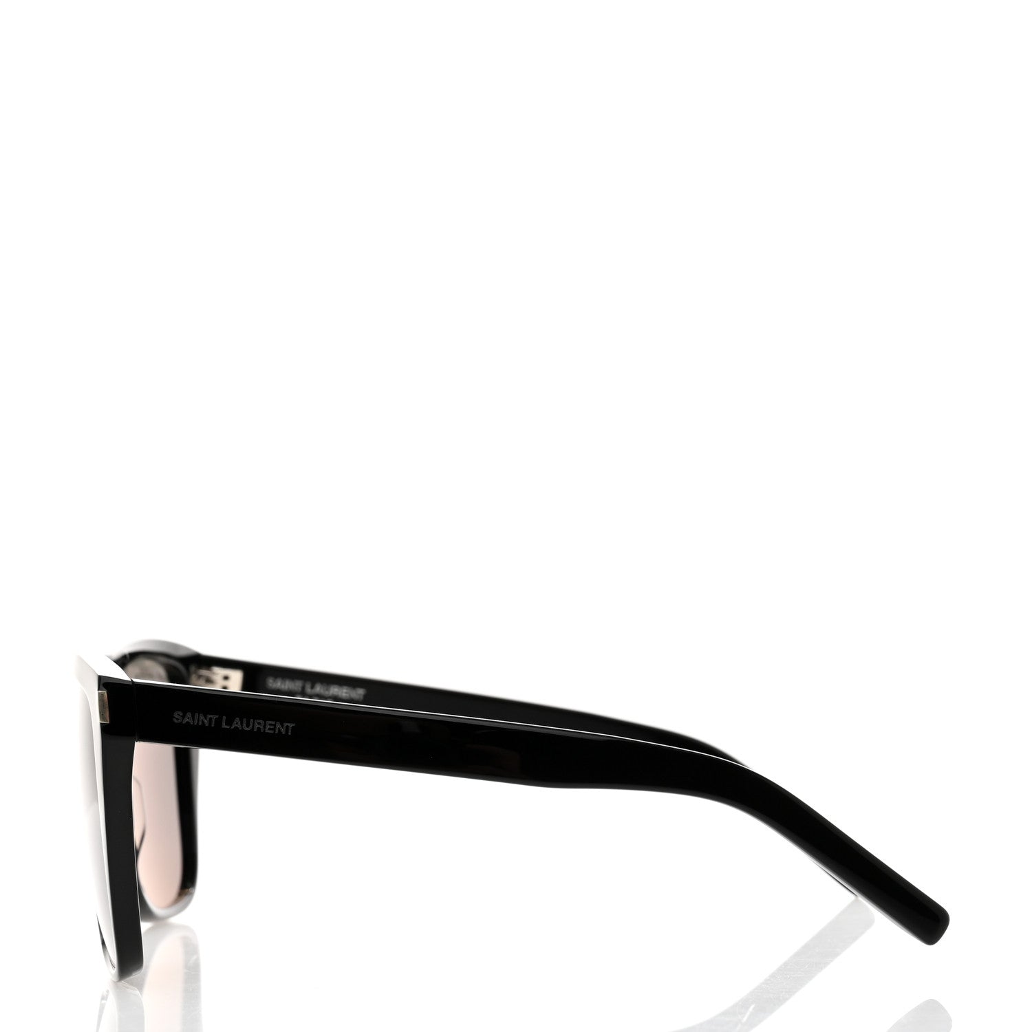Saint Laurent Acetate Flat Top Sunglasses SL1 Black 3 of 8