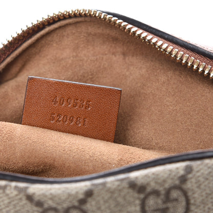 Gucci GG Supreme Monogram Cuoio Toscano Mini Chain Shoulder Bag Beige Ebony Cuir 7 of 7