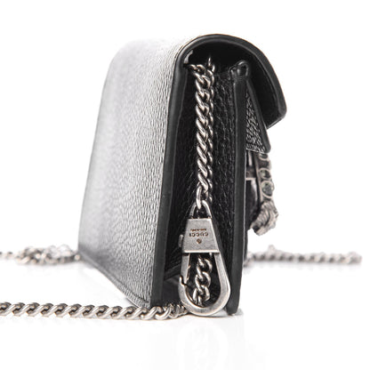 Gucci Calfskin Super Mini Dionysus Shoulder Bag Black 7 of 8