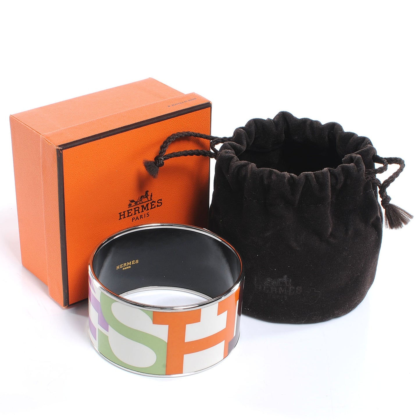 Enamel Printed Extra Wide Capitales 65 Bracelet