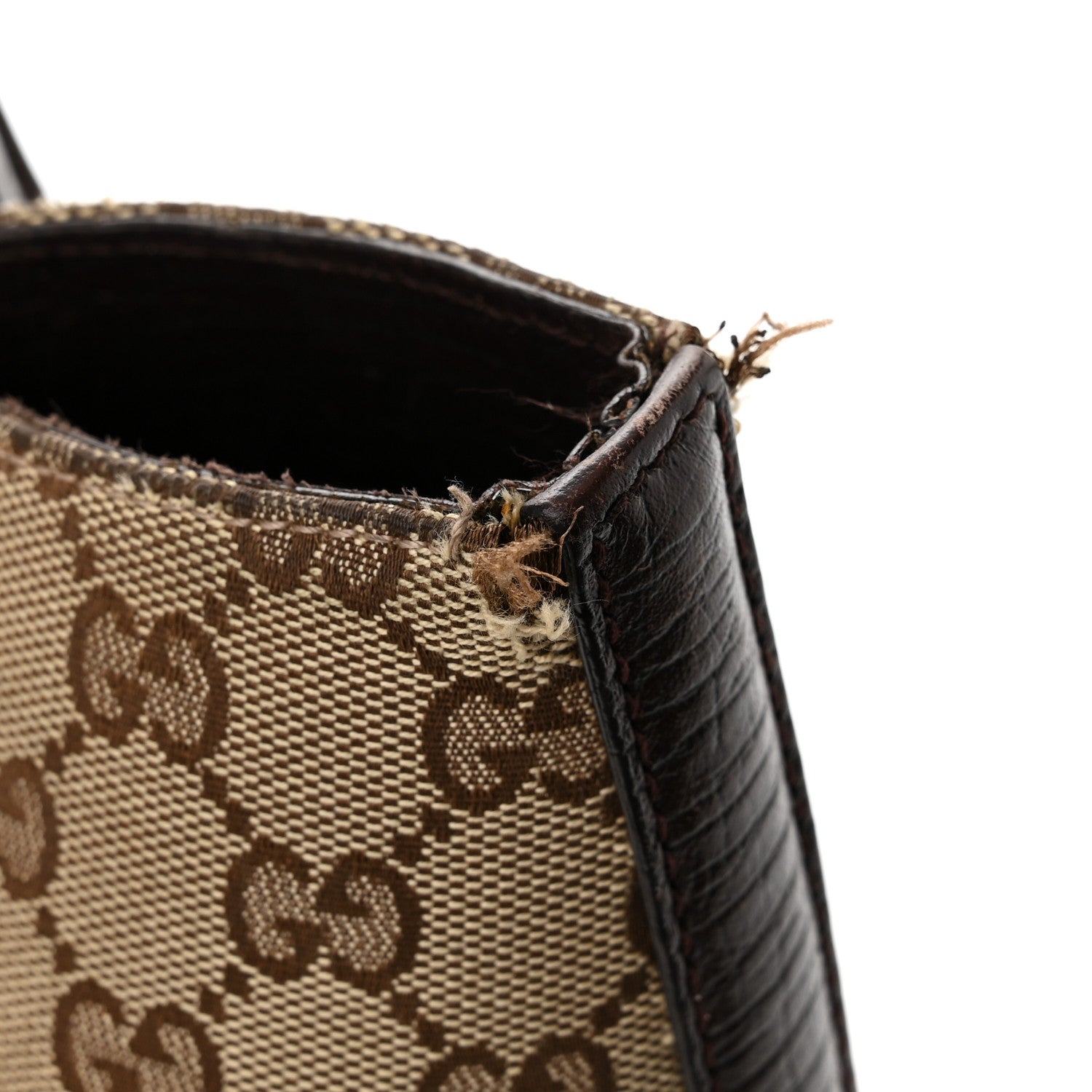 Gucci Monogram Medium Hasler Tote Dark Brown 11 of 13