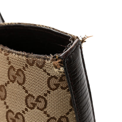 Gucci Monogram Medium Hasler Tote Dark Brown 11 of 13