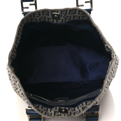 Fendi Zucchino Tote Navy Blue 5 of 9