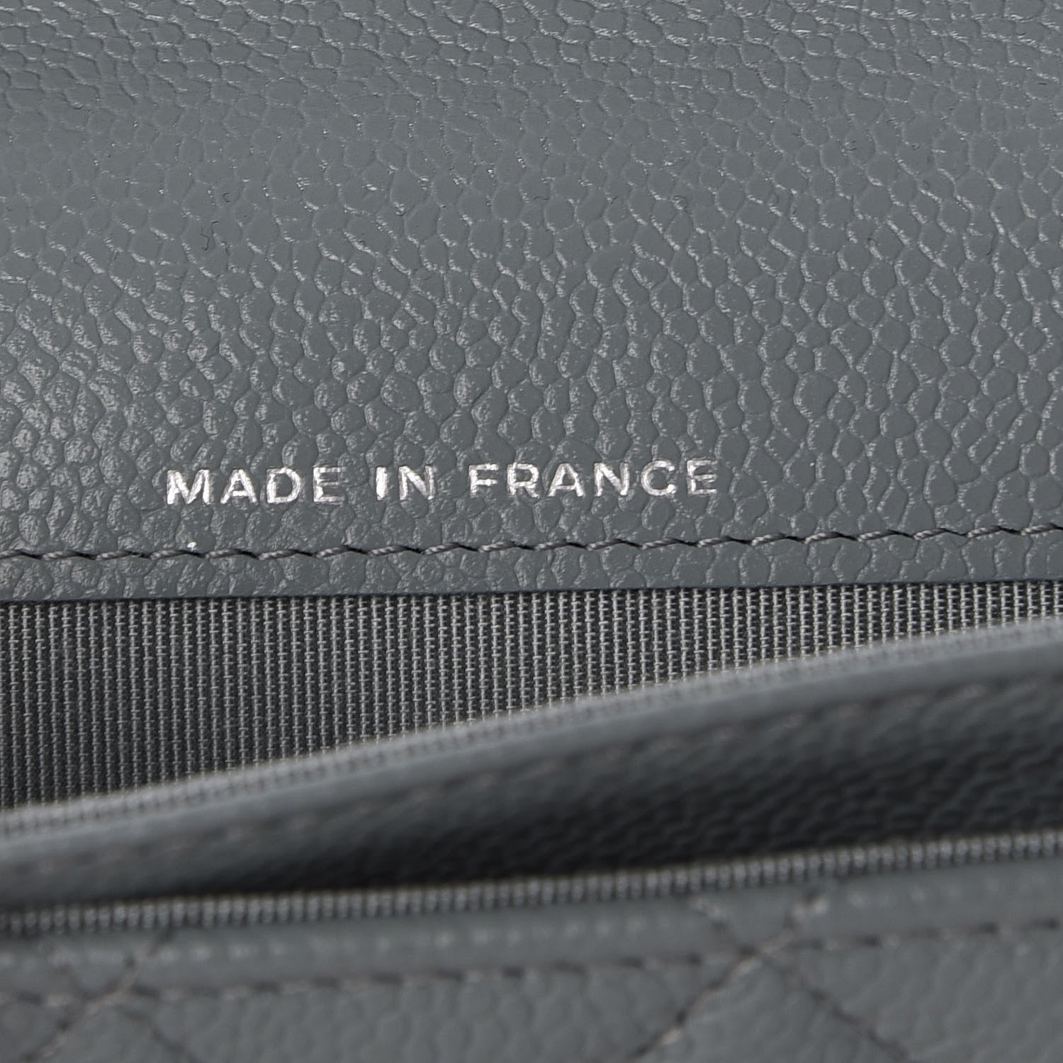 Chanel Caviar Quilted Flap Card Holder Wallet Dark Grey 7 of 8
