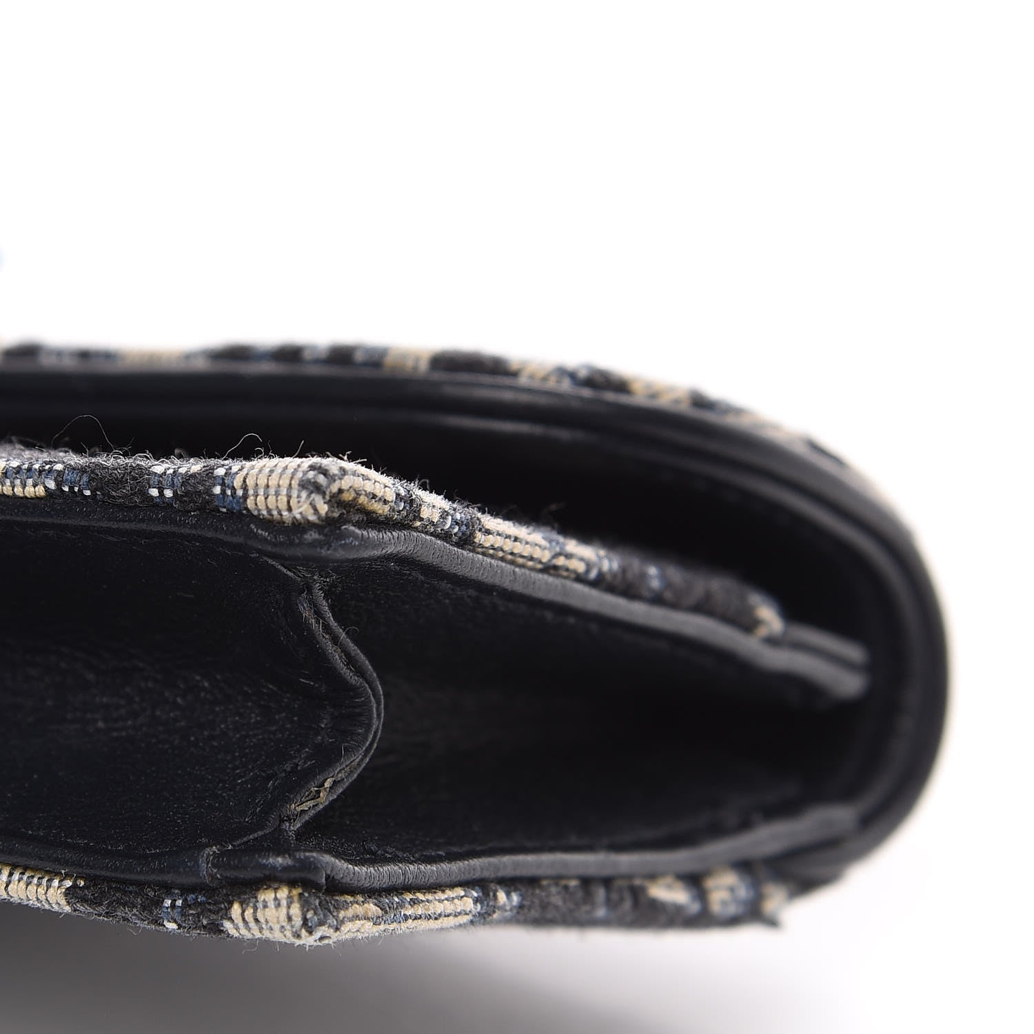 Christian Dior Oblique Saddle Card Holder Blue 8 of 8