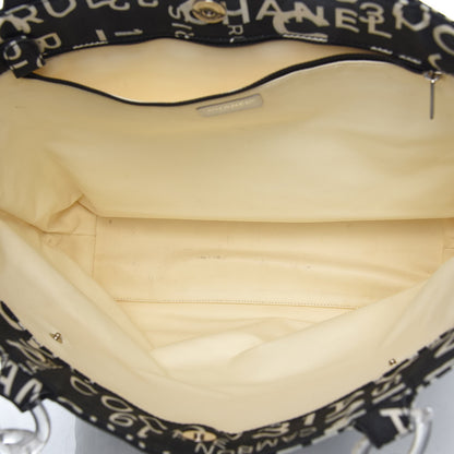 Chanel Canvas 31 Rue Cambon Beach Tote Black 5 of 9