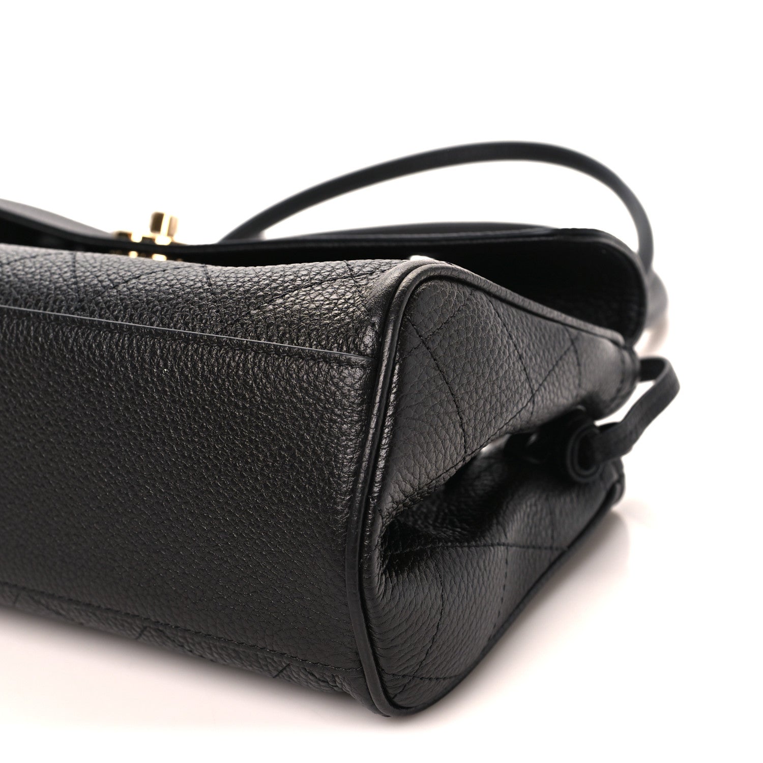 Chanel Grained Calfskin Stitched Urban Essentials Small Shopping Bag Black 9 of 10