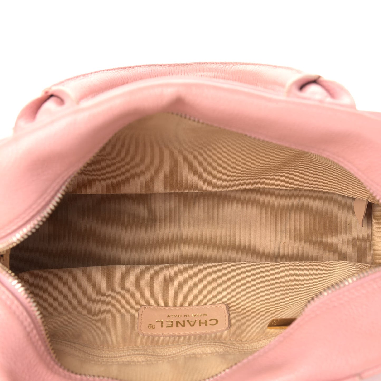 Caviar Quilted Small Bowler Pink