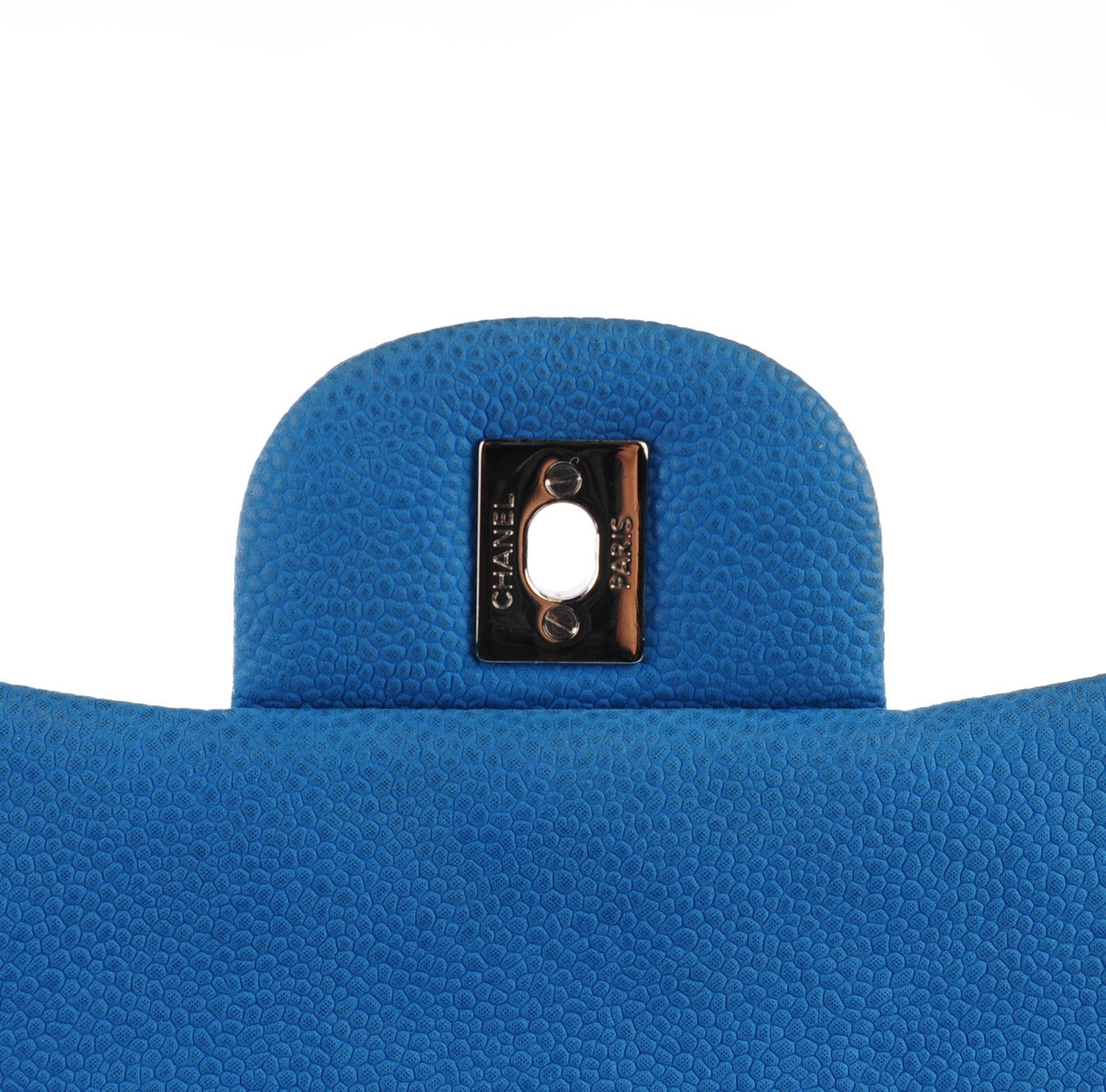 Chanel Iridescent Caviar Quilted Maxi Double Flap Blue 6 of 8