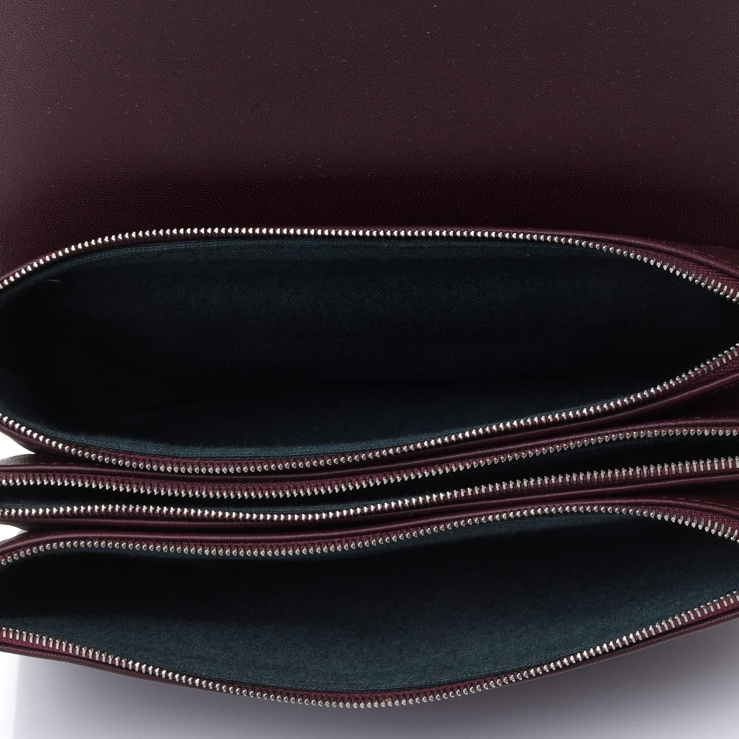 Mulberry Calfskin Crossboarded Clifton Flap Burgundy 4 of 4