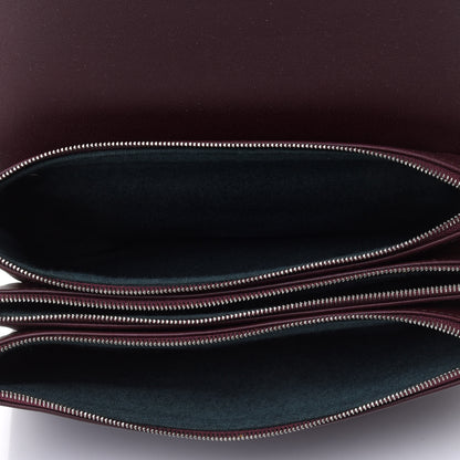 Mulberry Calfskin Crossboarded Clifton Flap Burgundy 4 of 4