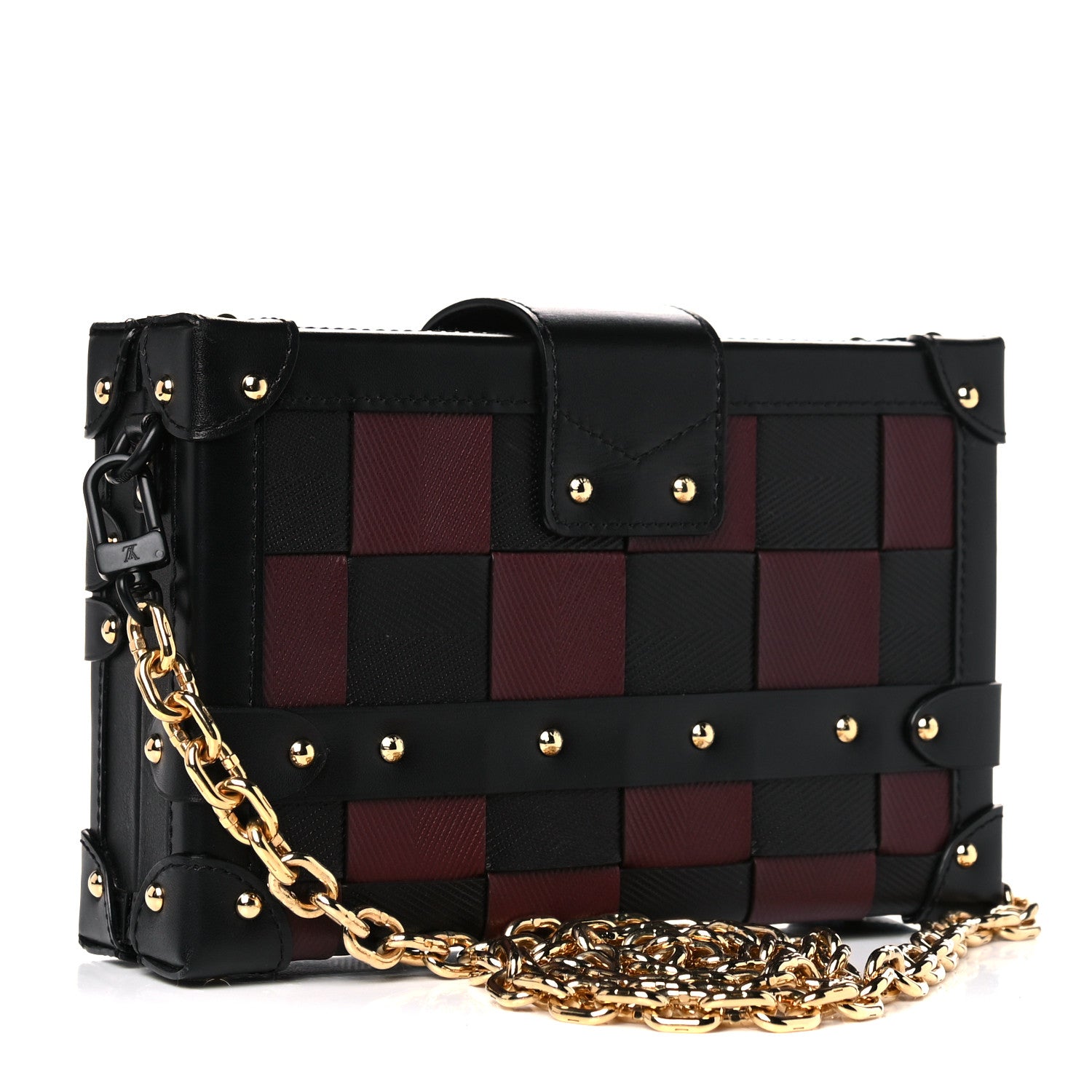 Louis Vuitton Damier Tressage Petite Malle Black 3 of 10