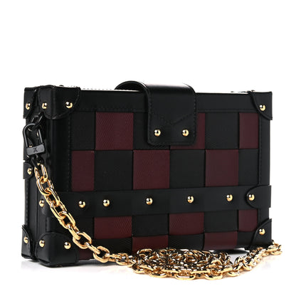 Louis Vuitton Damier Tressage Petite Malle Black 3 of 10