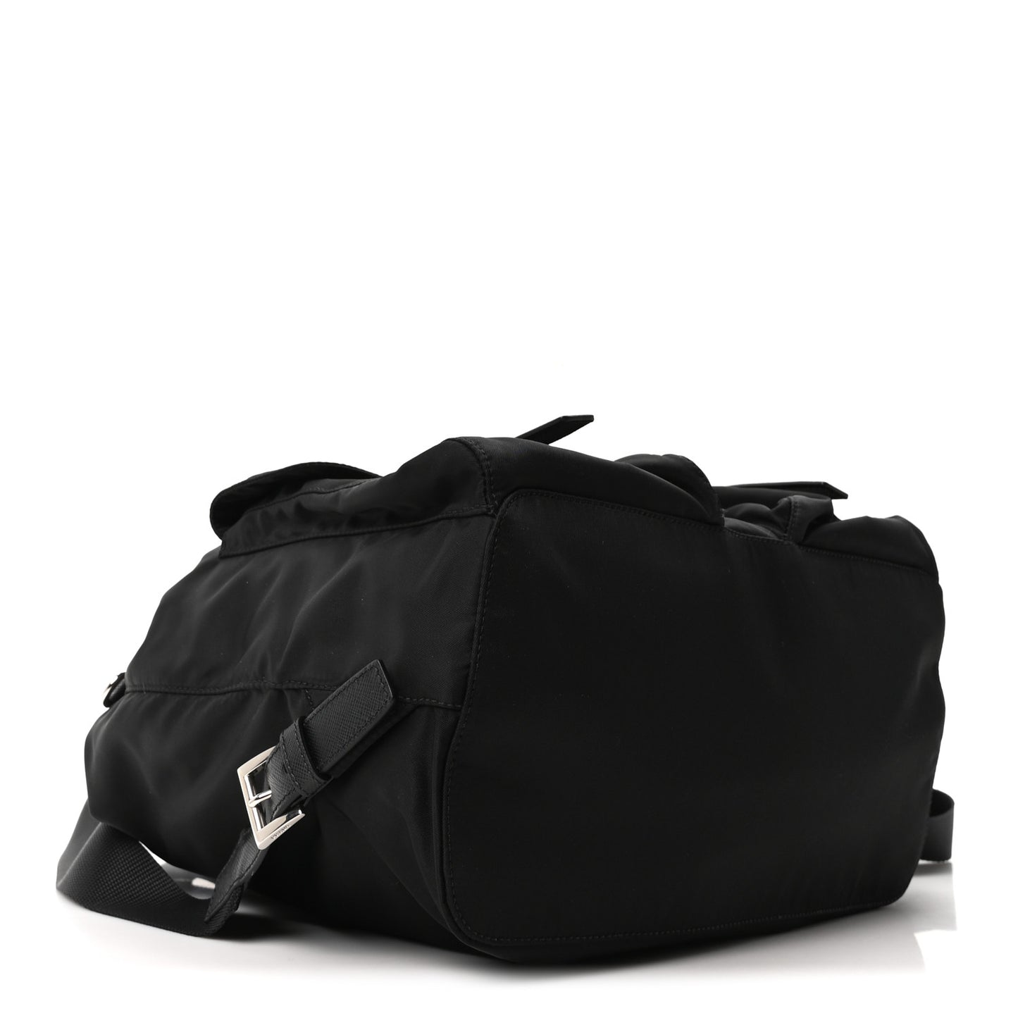 Tessuto Nylon Saffiano Medium Backpack Black