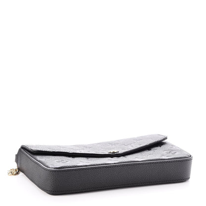 Louis Vuitton Empreinte Pochette Felicie Chain Wallet Black 4 of 9