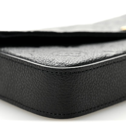 Louis Vuitton Empreinte Pochette Felicie Chain Wallet Black 8 of 10