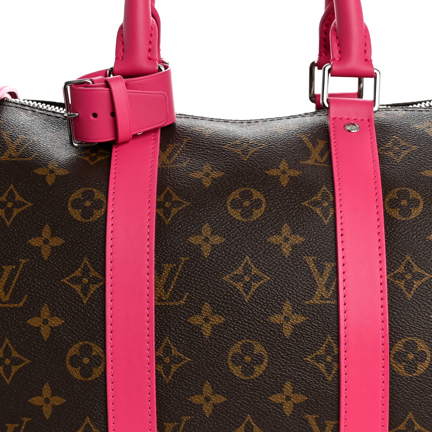 Louis Vuitton Monogram Keepall Bandouliere 45 Pondichery Pink 6 of 8