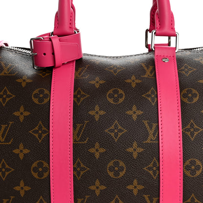 Louis Vuitton Monogram Keepall Bandouliere 45 Pondichery Pink 6 of 8