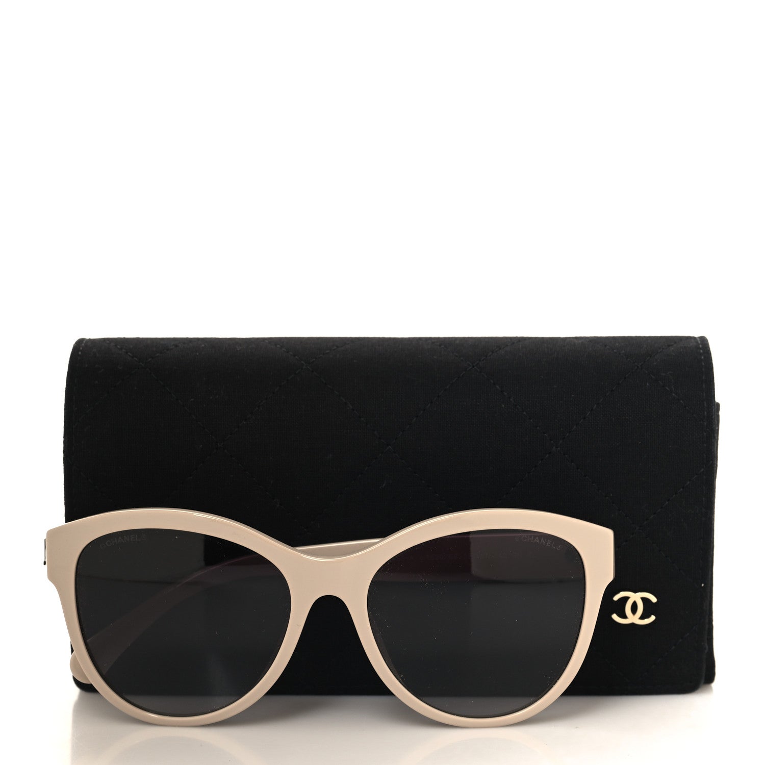 Chanel Acetate Pantos Logo Sunglasses 5458-A Beige 7 of 7