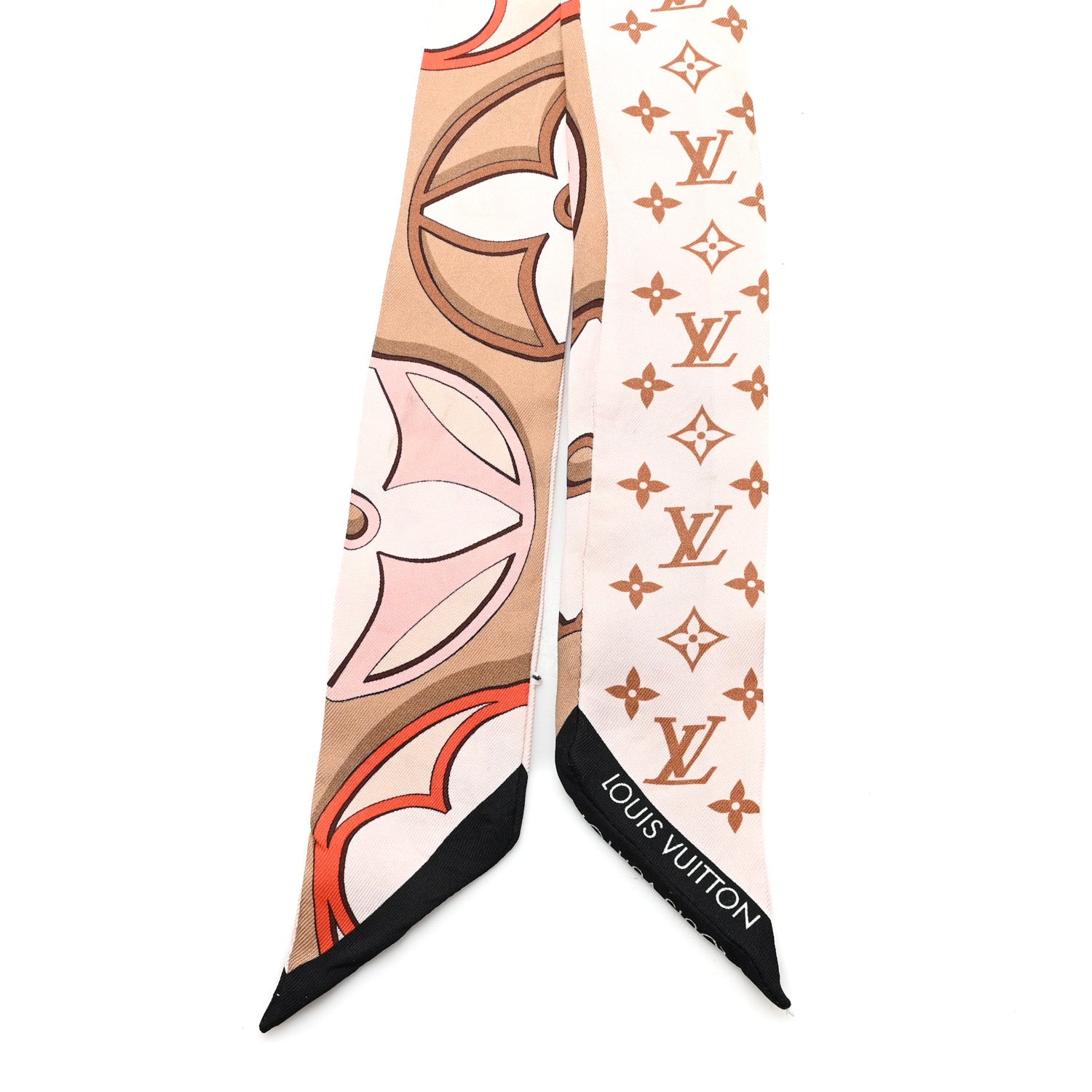 Louis Vuitton Silk Monogram LV Duality BB Bandeau Pink Beige 2 of 4