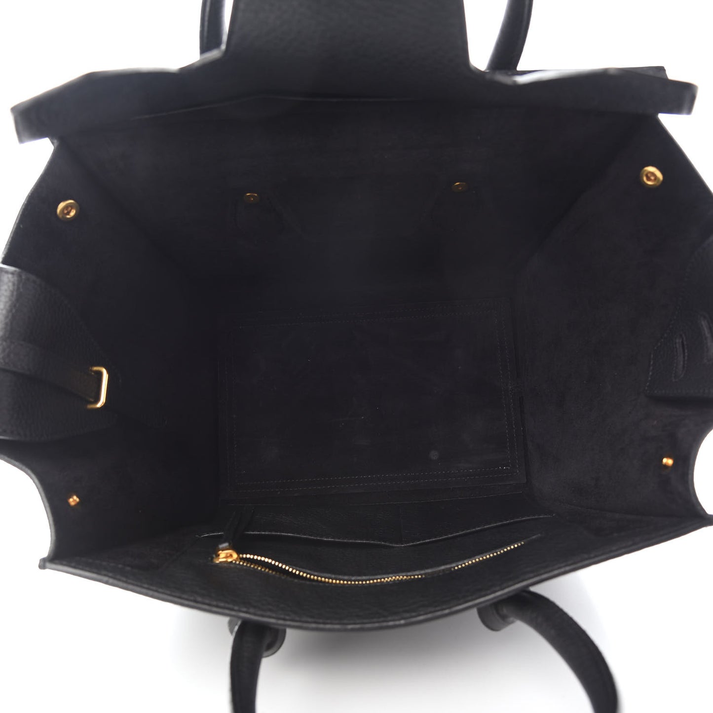 Crisped Calfskin Mini Tie Knot Tote Black