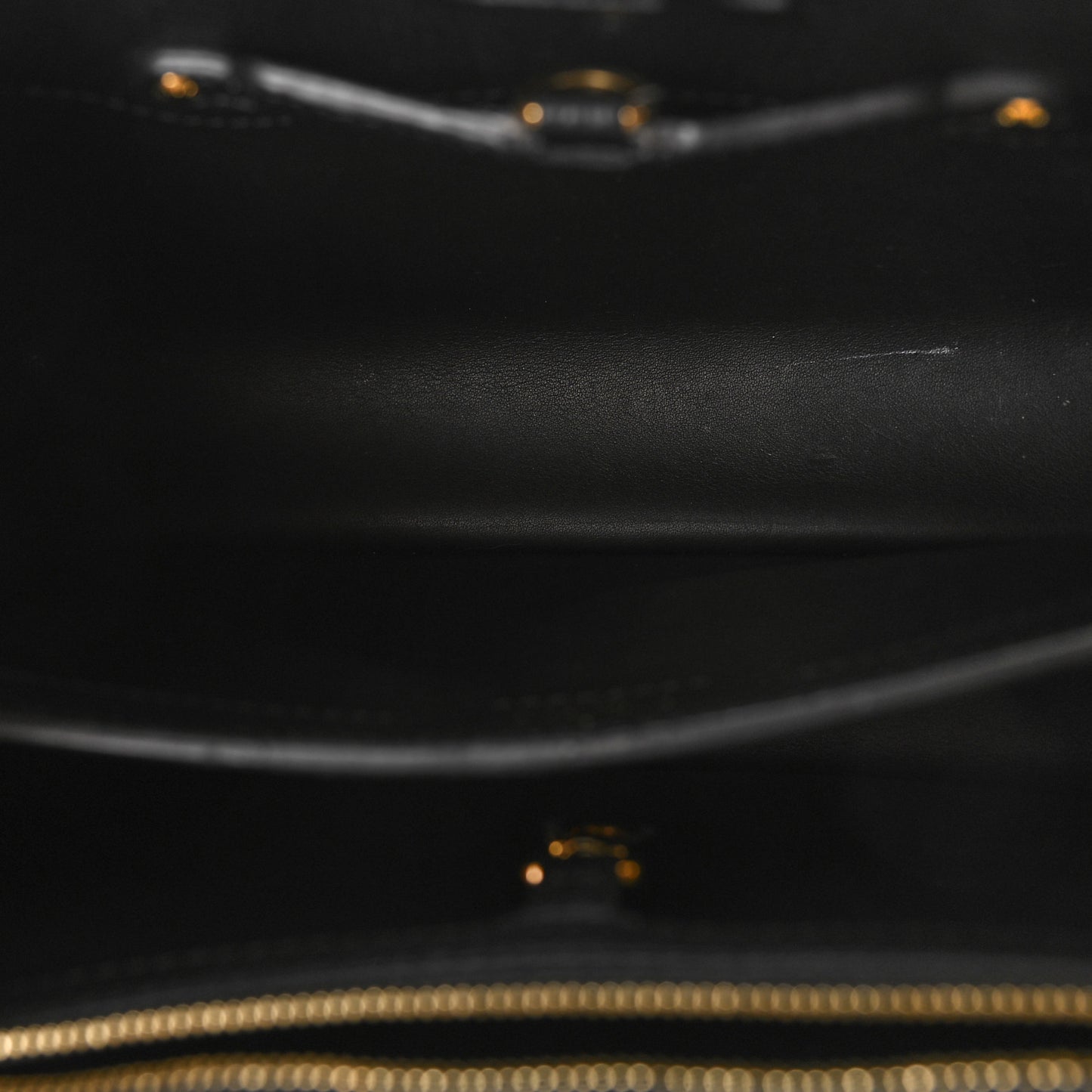 Taurillon Studded Capucines PM Black