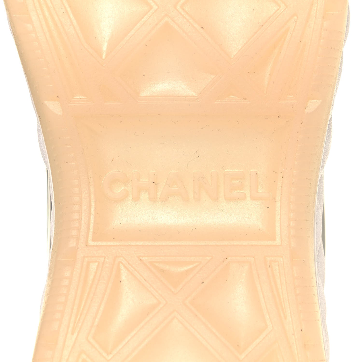 Chanel Velvet Calfskin Mixed Fibers CC Sneakers 40 Light Purple Beige 6 of 8