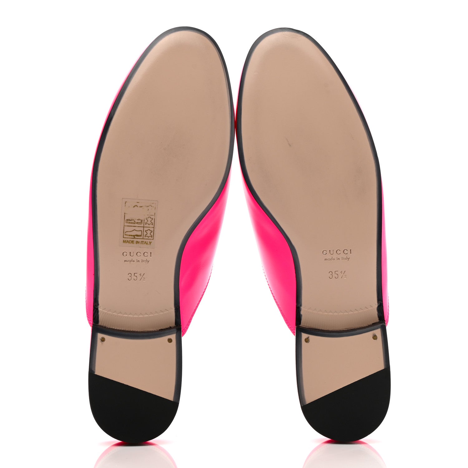 Gucci Calfskin Womens Princetown Slippers 35.5 Fuxia Fluo 5 of 8