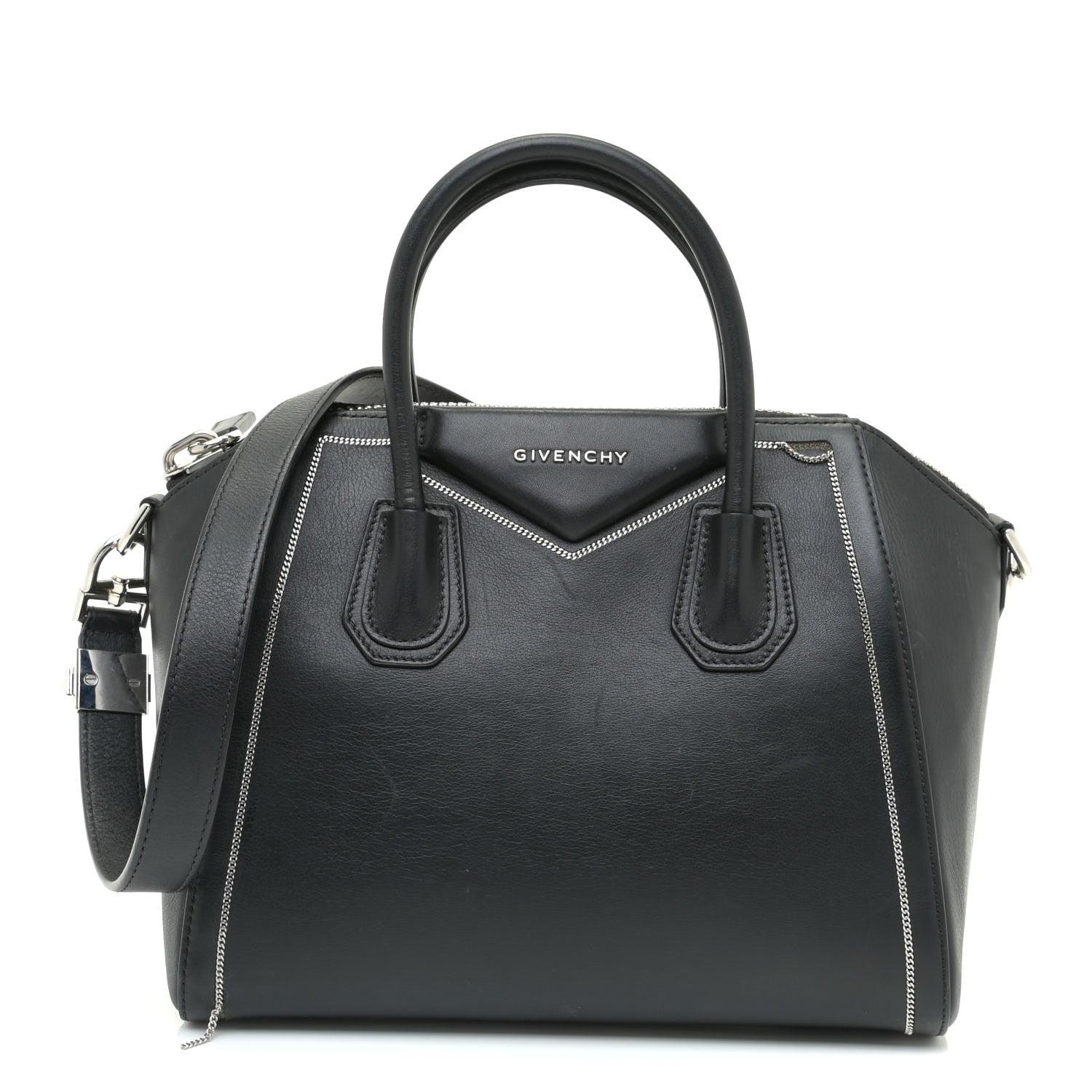 Givenchy Buffed Calfskin Small Chain Antigona Black 1 of 17