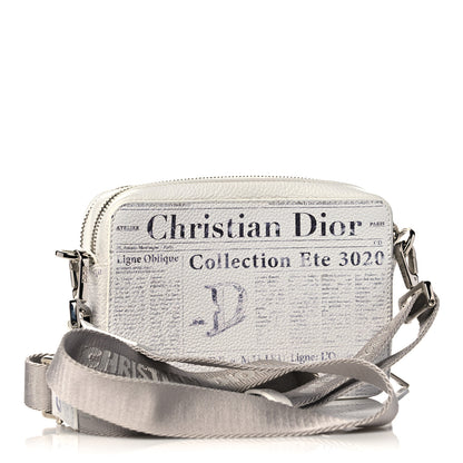 Christian Dior X DANIEL ARSHAM Grained Calfskin Newspaper Messenger White 3 of 10