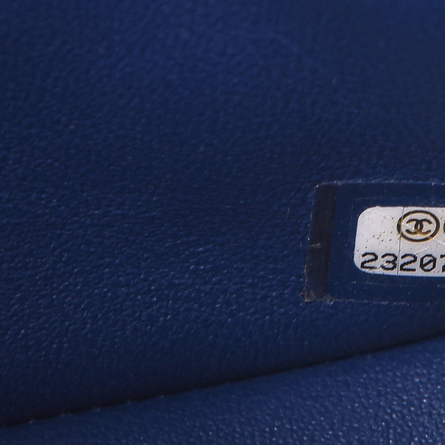 Lambskin Quilted Mini Rectangular Flap Dark Blue