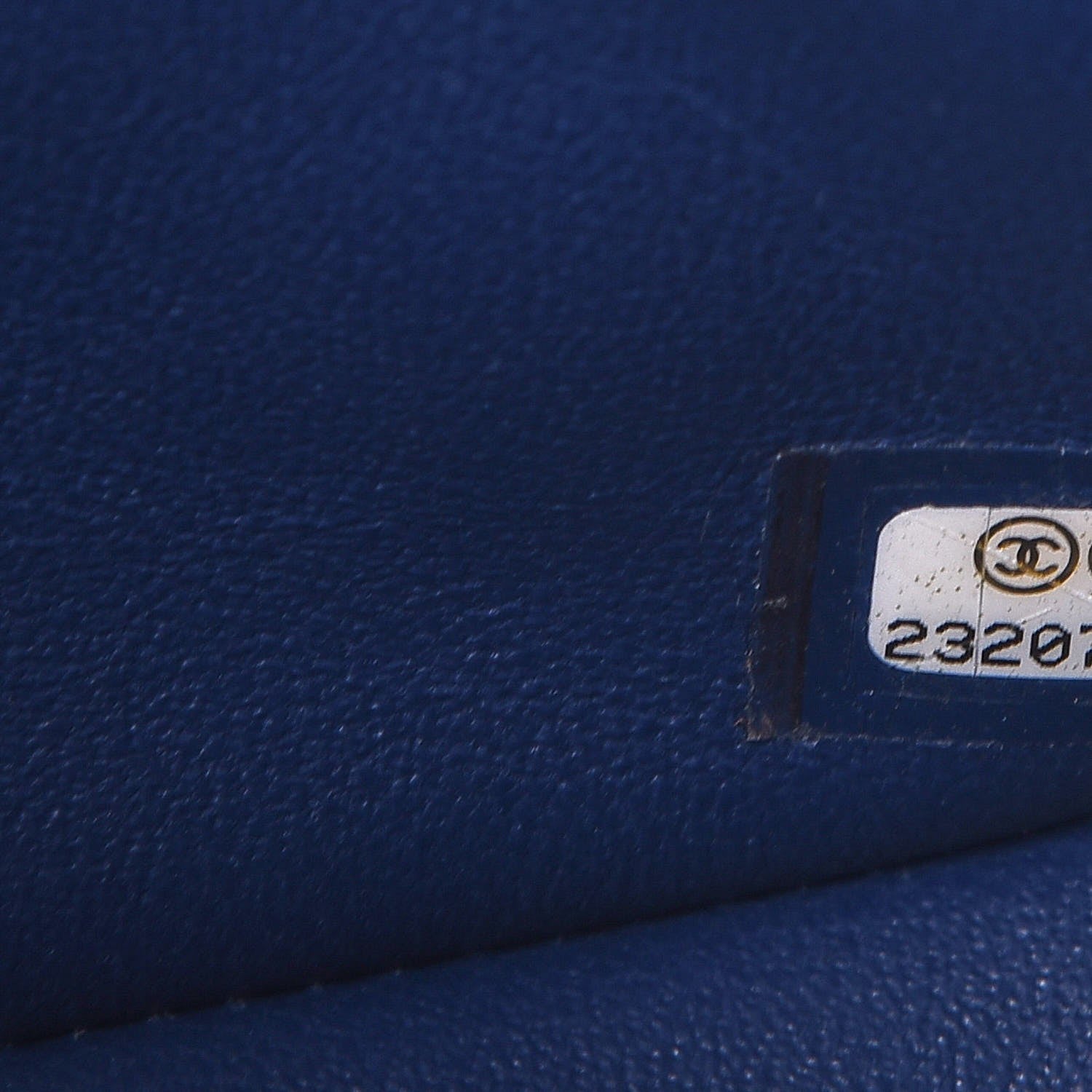 Chanel Lambskin Quilted Mini Rectangular Flap Dark Blue 7 of 8