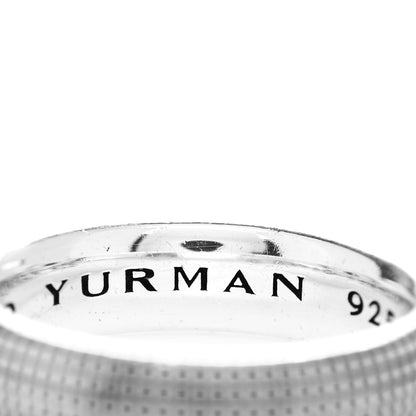 David Yurman Sterling Silver 5.5mm Mens Sky Band Ring 60 9 5 of 6