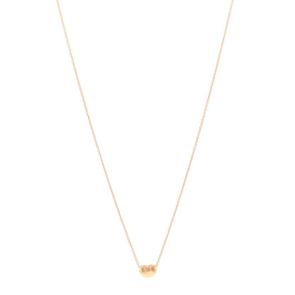 Tiffany 18K Yellow Gold 6.5mm Elsa Peretti Bean Pendant Necklace 1 of 4