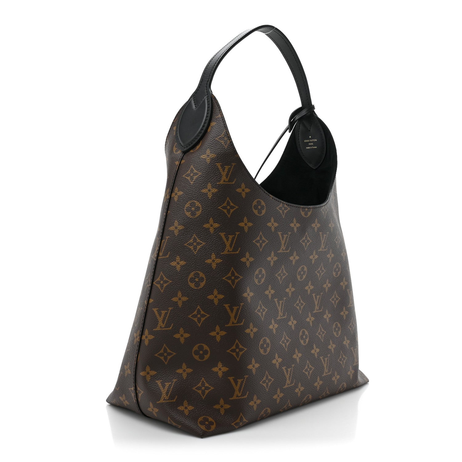 Louis Vuitton Monogram Flower Hobo Black 3 of 9
