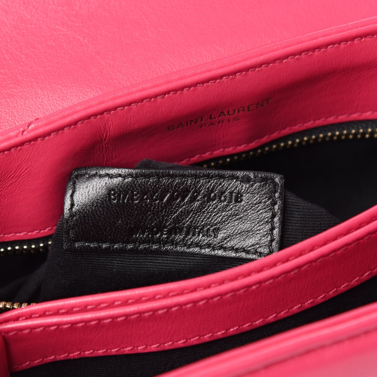 Saint Laurent Calfskin Y Quilted Monogram Toy Loulou Crossbody Bag Freesia 7 of 17
