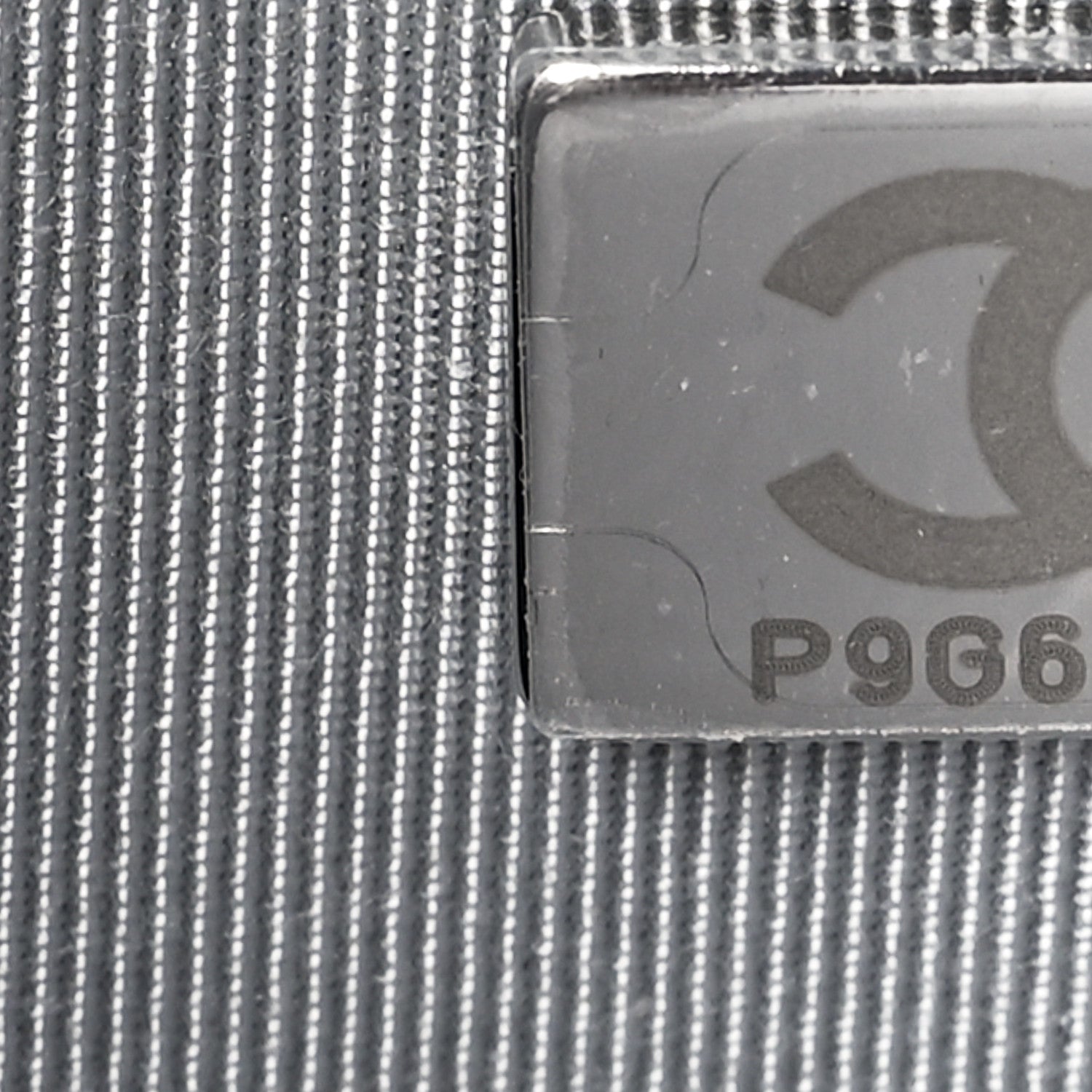 Chanel Metallic Caviar Quilted Wallet on Chain WOC Silver 6 of 11