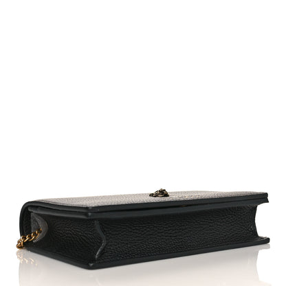 Gucci Grained Calfskin L'aveugle Par Amour Chain Wallet Black 4 of 10