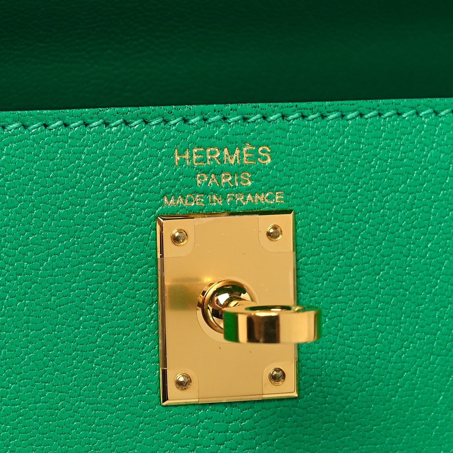 Hermes Chevre Mysore Kelly Sellier 25 Menthe 6 of 10