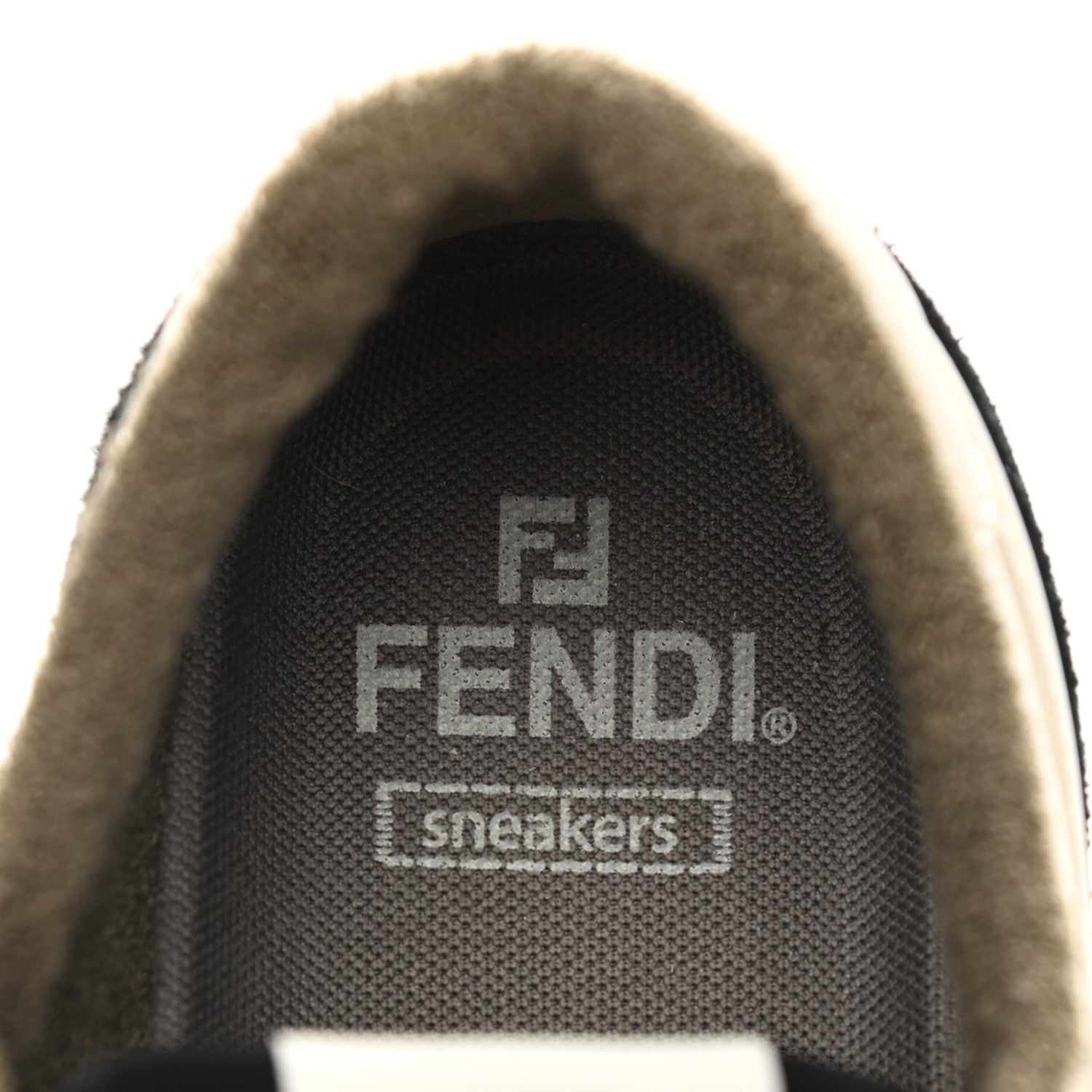 Fendi Suede Vitello Fendi Match Low Top Sneakers 40 Milk Black 6 of 9