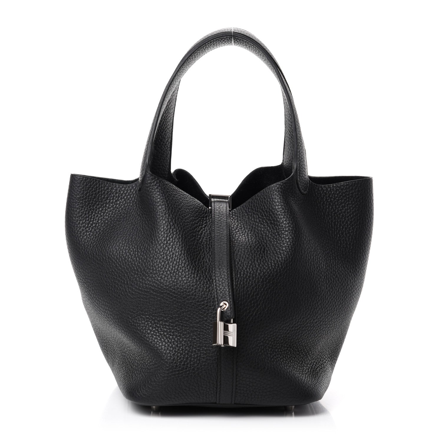 Hermes Taurillon Clemence Picotin Lock 22 MM Black 1 of 11