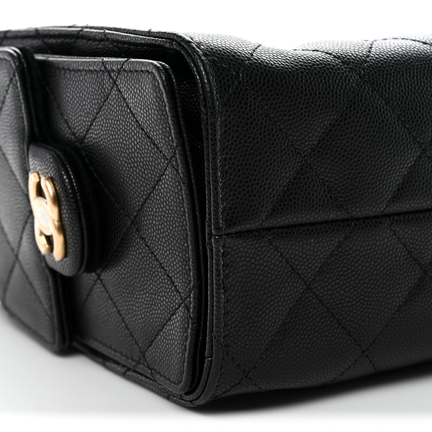 Caviar Quilted Mini Chanel 25 Handbag Black