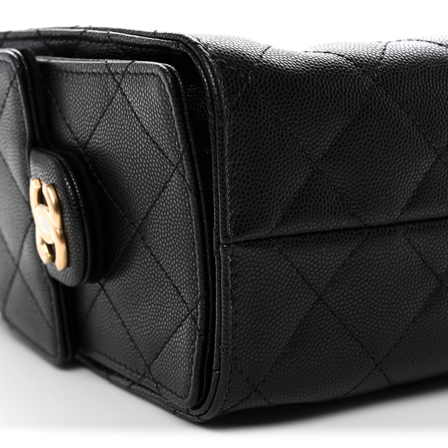 Chanel Caviar Quilted Mini Chanel 25 Handbag Black 9 of 11