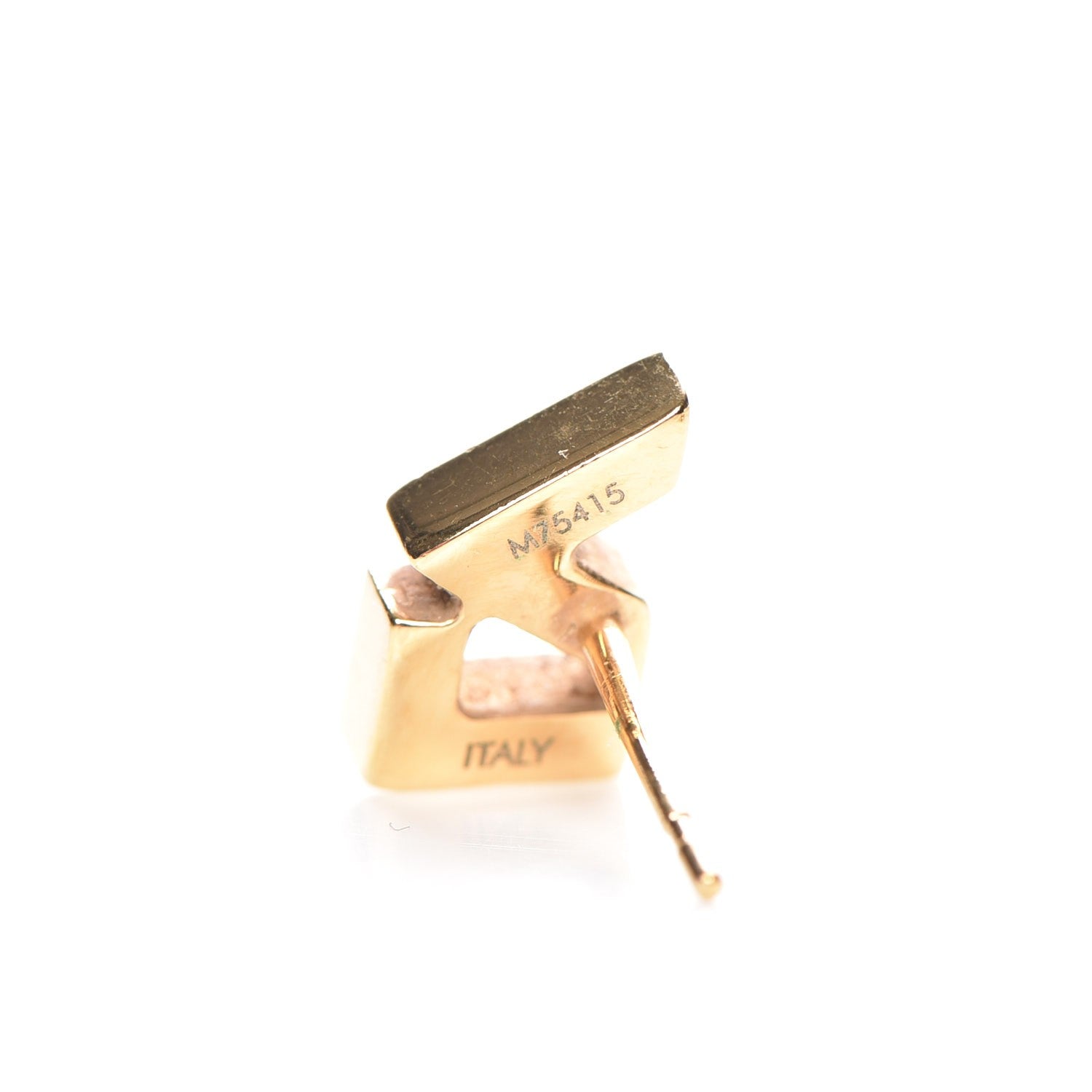 Louis Vuitton Swarovski Crystal Love Letter Timeless Ear Stud Earrings 7 of 8