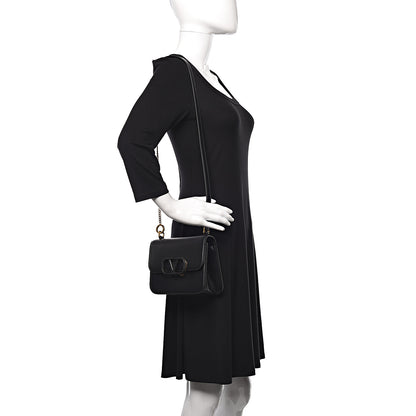 Valentino Garavani Smooth Calfskin Small VSling Shoulder Bag Black 2 of 15