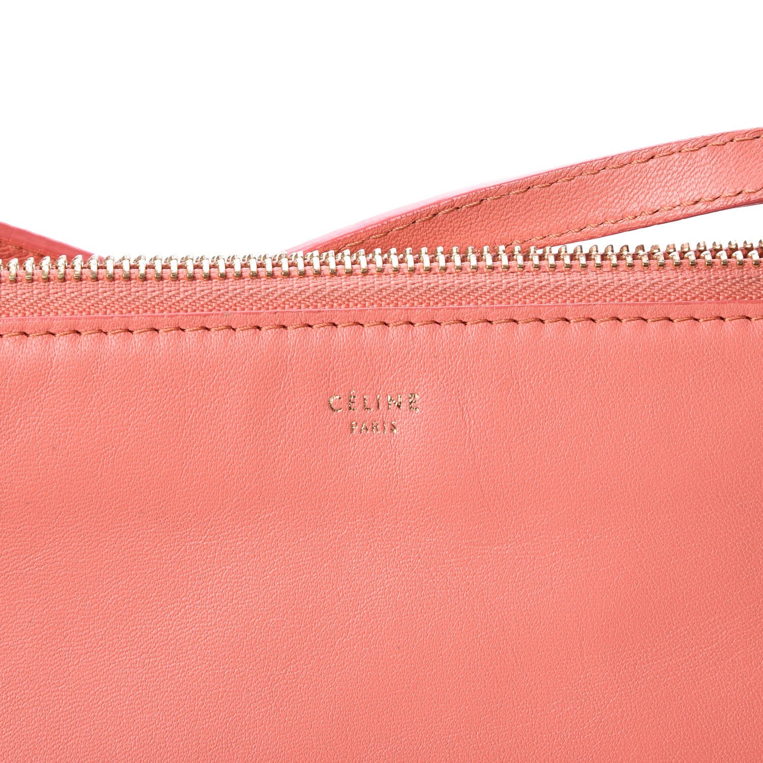Celine Lambskin Small Trio Crossbody Bag Lipstick 11 of 13