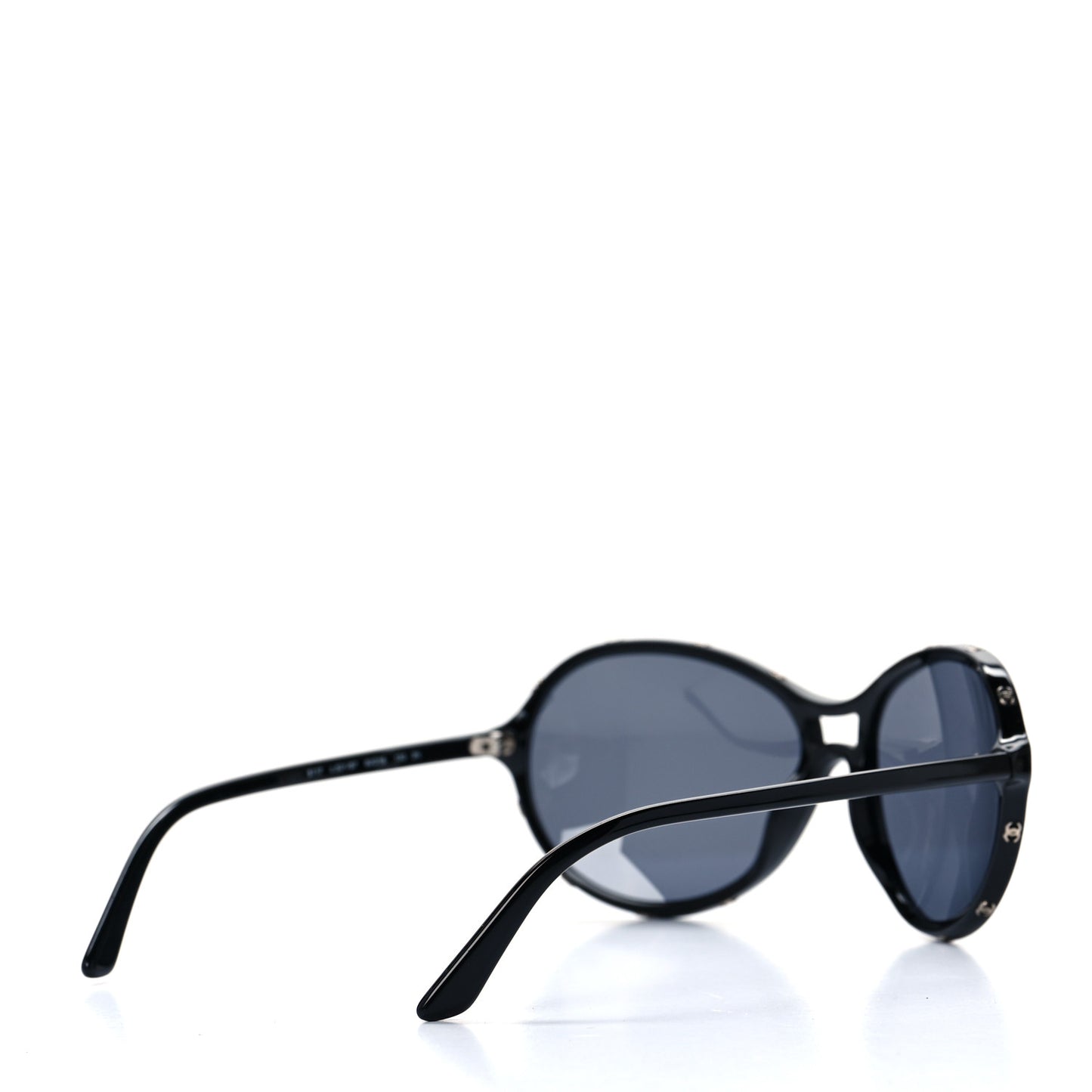 Acetate Round CC Sunglasses 5117 Black